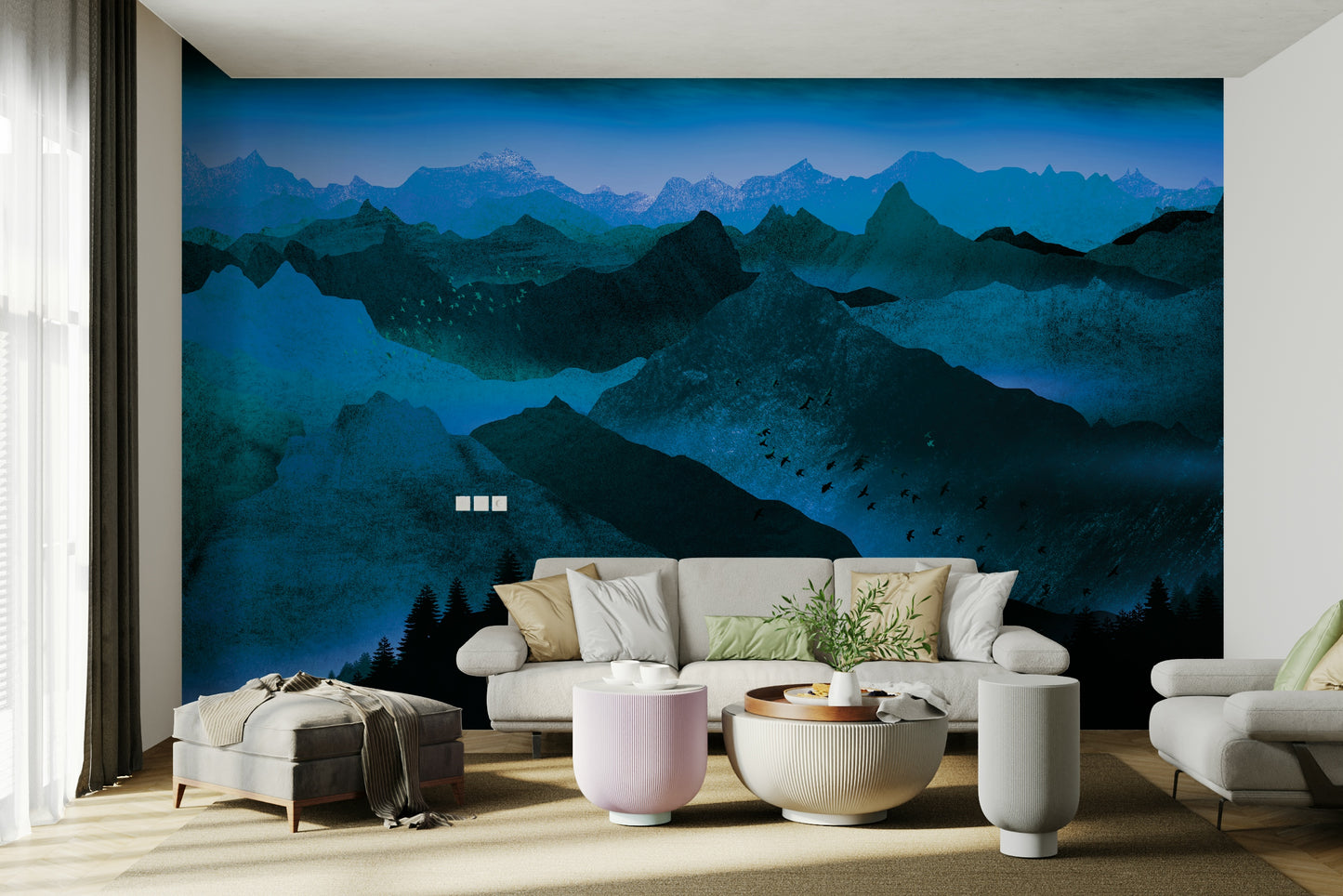 Azure Mountain Majesty Wallpaper