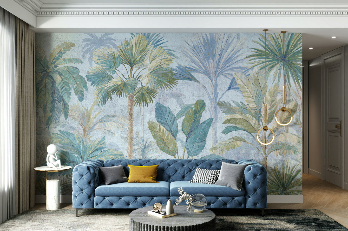Mural wallpaper capturing a peaceful atmosphere

