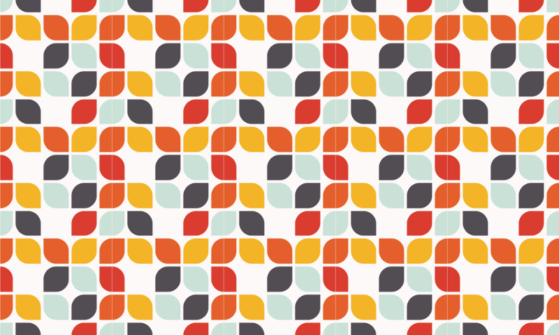 Colorful Geometric Vintage Wallpaper
