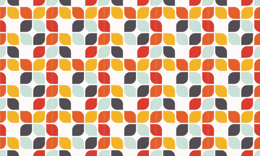Colorful Geometric Vintage Wallpaper