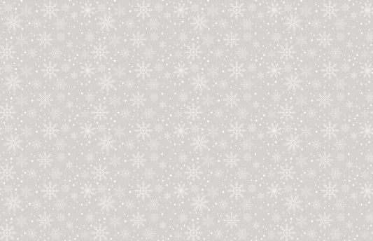 Gray Winter Snowflakes Wallpaper