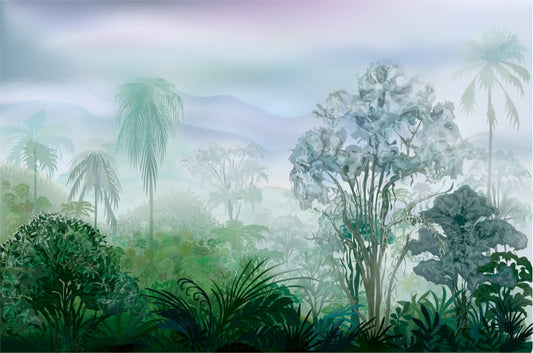 Green Tropical Rainforest Wallpaper Murals