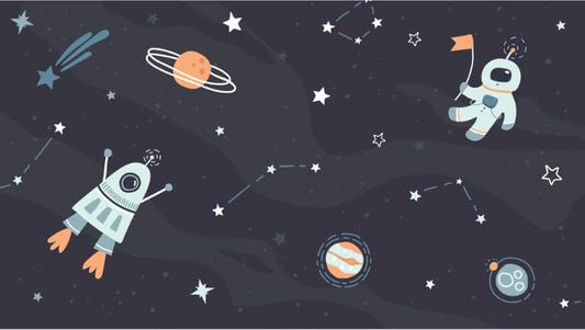 Kids Room Spaceship Rocket Wallpaper Murals