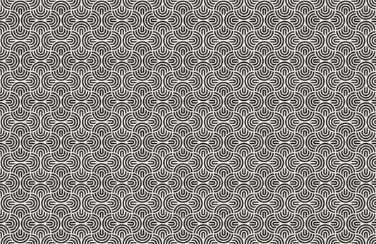 Black Geometric Striped Wallpaper