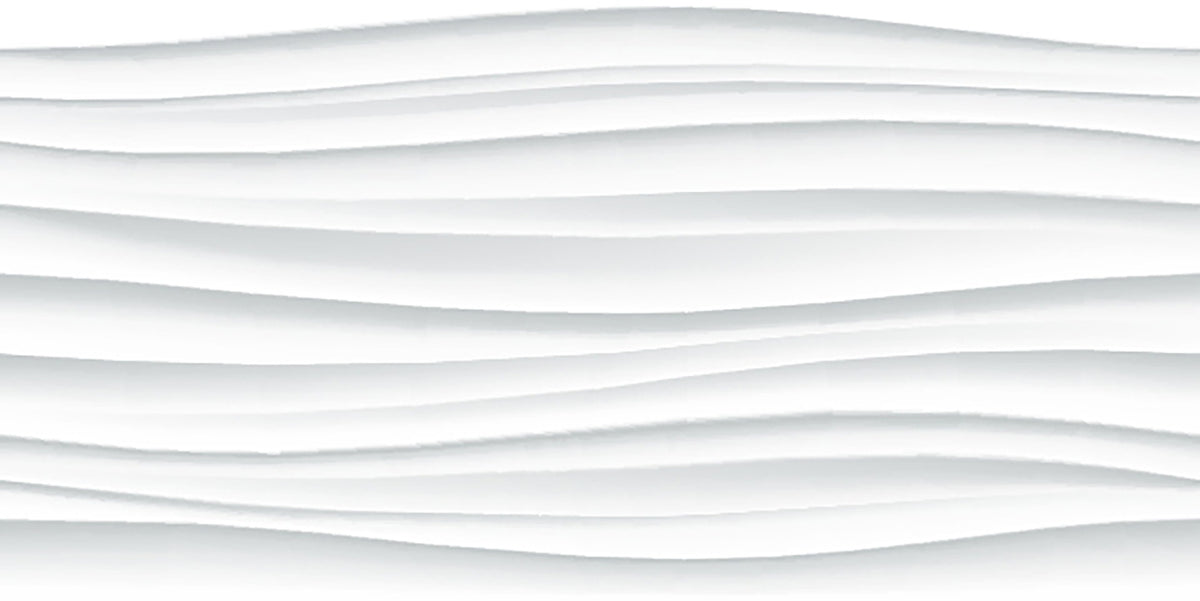 Abstract White Waves Wallpaper Mural in your room