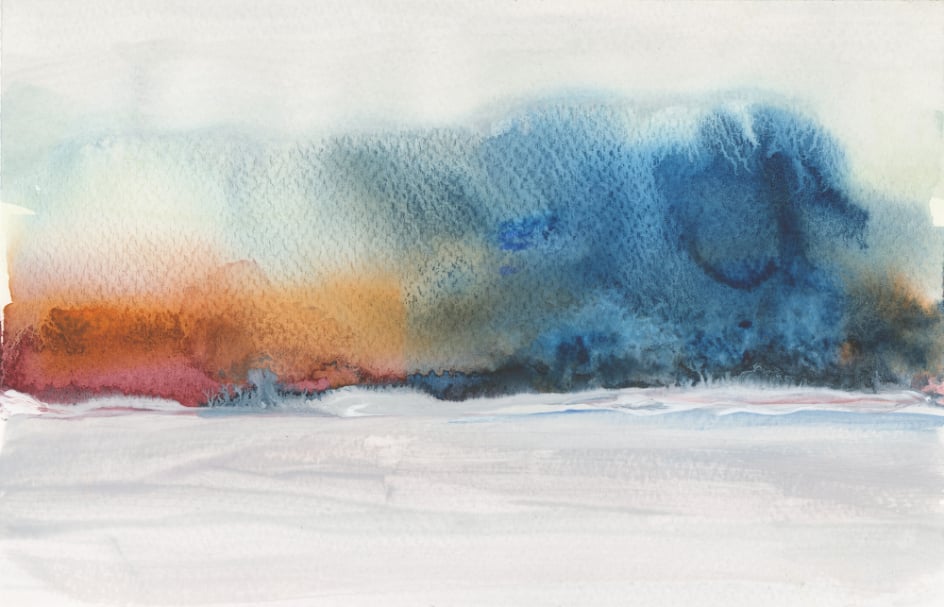 Acrylic Watercolor Flow Painting Wallpaper Mural in your room