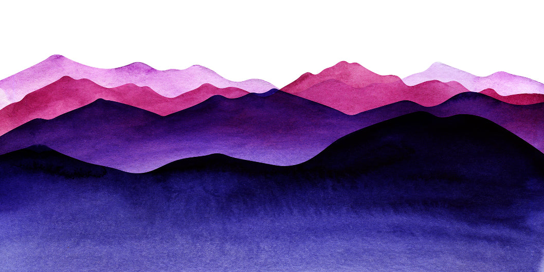 Indigo Color Shades Mountain Wallpaper Murals in your room