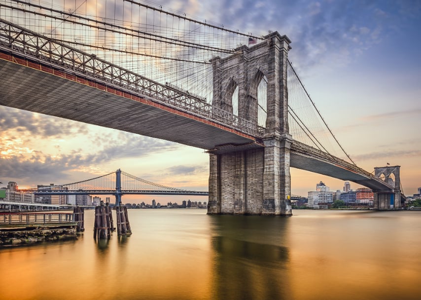 Brooklyn Bridge New York City Wallpaper Murals in your room — zoomed