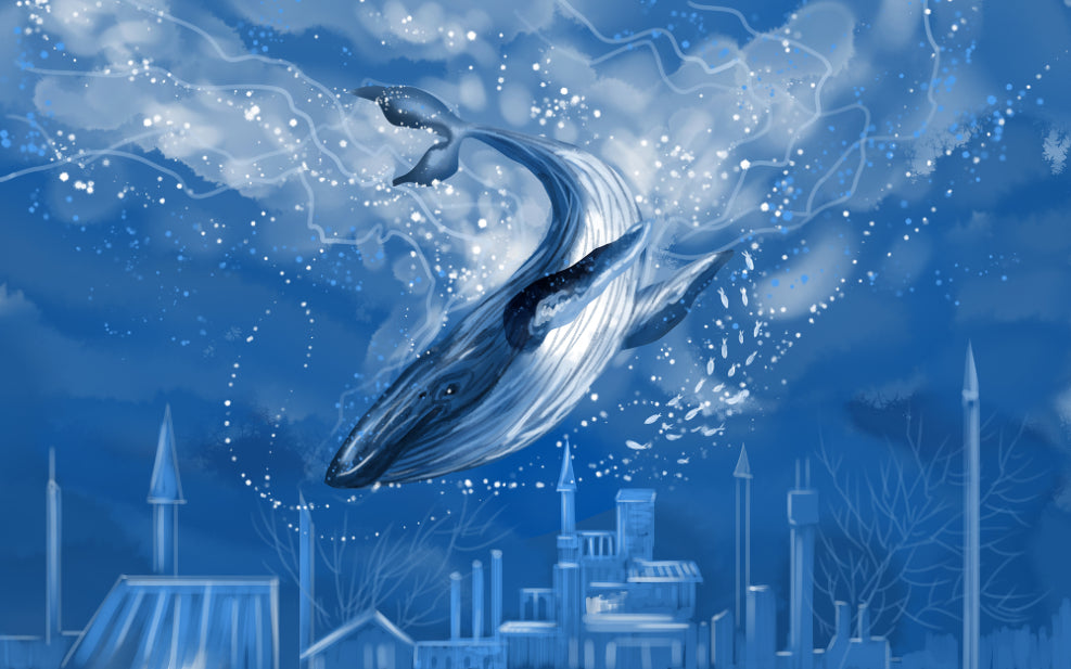 Blue Whale Wallpaper Murals in your room