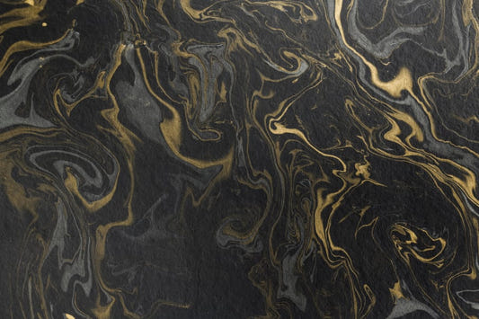 Black and Gold Marble Effect Wallpaper Wall Mural