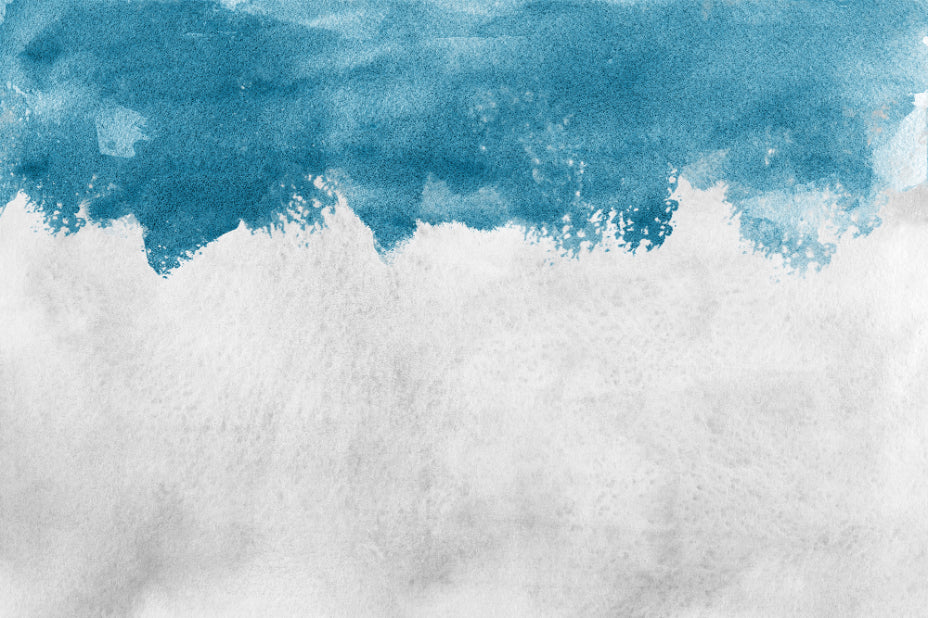 Blue Peel and Stick Wallpaper Mural in your room — zoomed