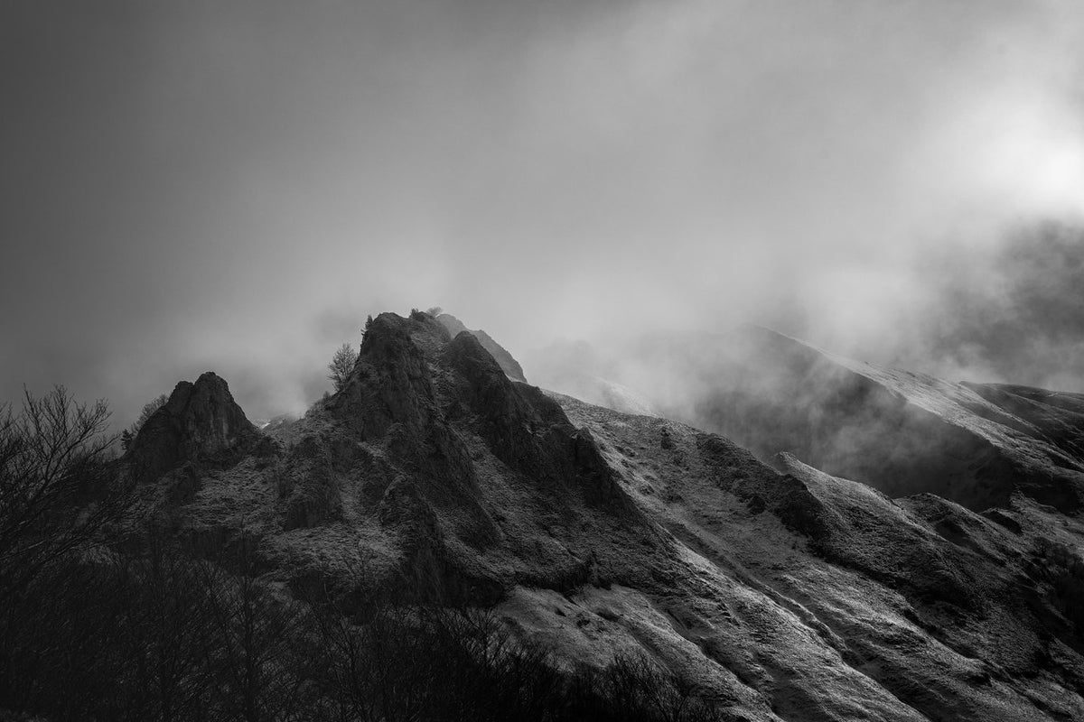 Black Mountain Background Wallpaper Mural in your room