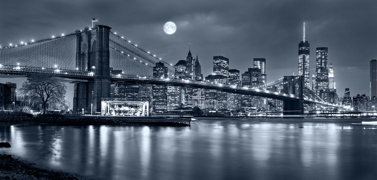 New York City Night View Wallpaper Murals in your room