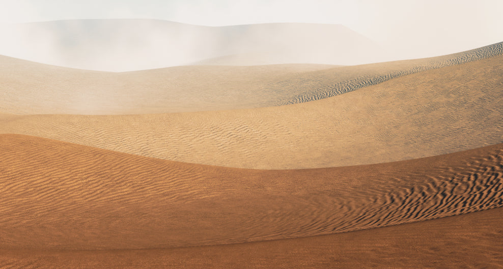 Sahara Desert Sandstorm Wallpaper in your room — zoomed