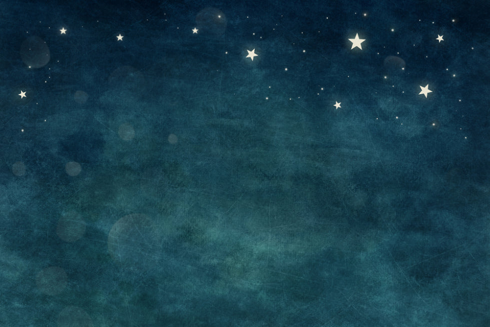 Night Sky Starry Design Blue Background Wallpaper in your room — zoomed