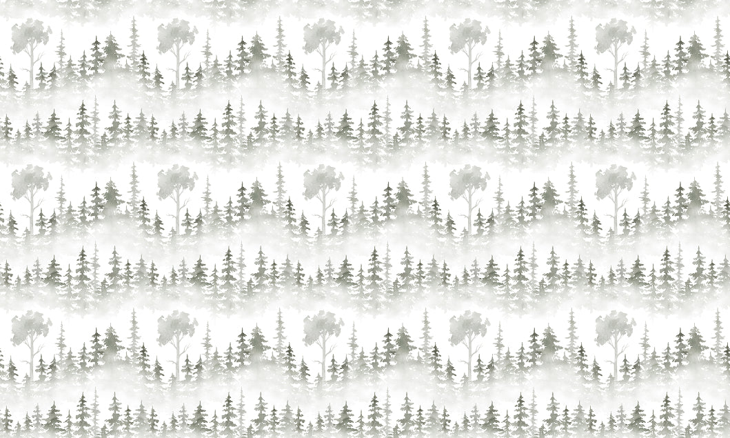 Snow Path Winter Forest Tropical Wallpaper Pattern