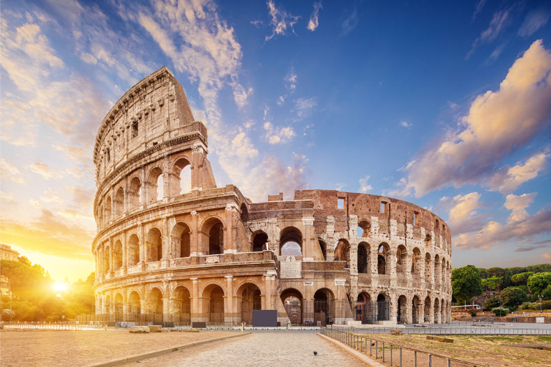 Colosseum Sunrise Historic Rome Wall Mural in your room — zoomed
