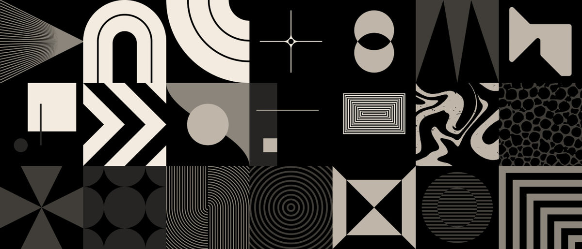 Geometric Elegance Wall Mural in your room