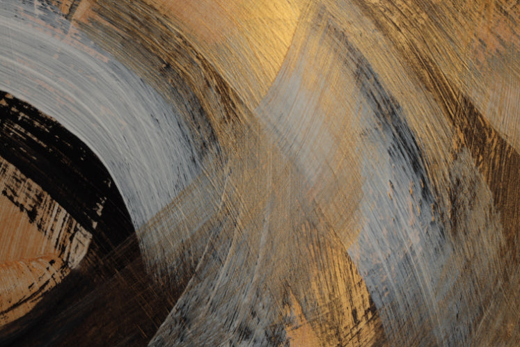 Abstract Golden Swirl Wallpaper Mural