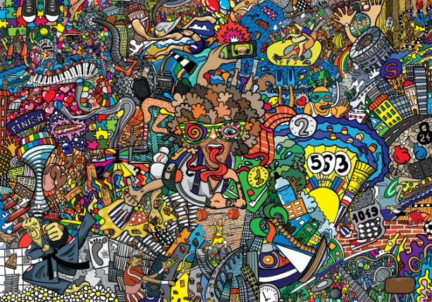Sports Collage Graffiti Wall Mural in your room