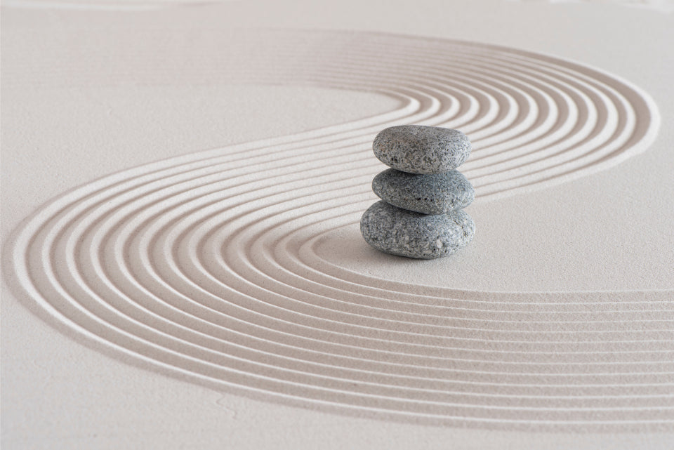Zen Garden Stones Balance Wall Mural in your room