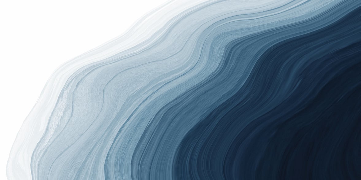 Fluid Blue Gradient Watercolor Wall Mural in your room — zoomed