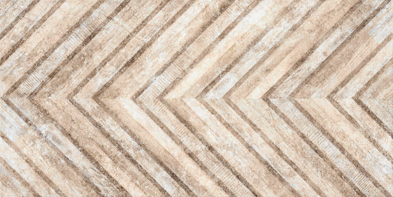 Chevron Stone Wood Pattern Wall Mural