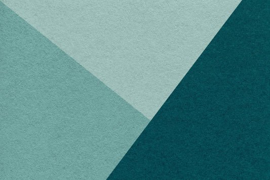 Emerald and Cyan Geometric Wallpaper