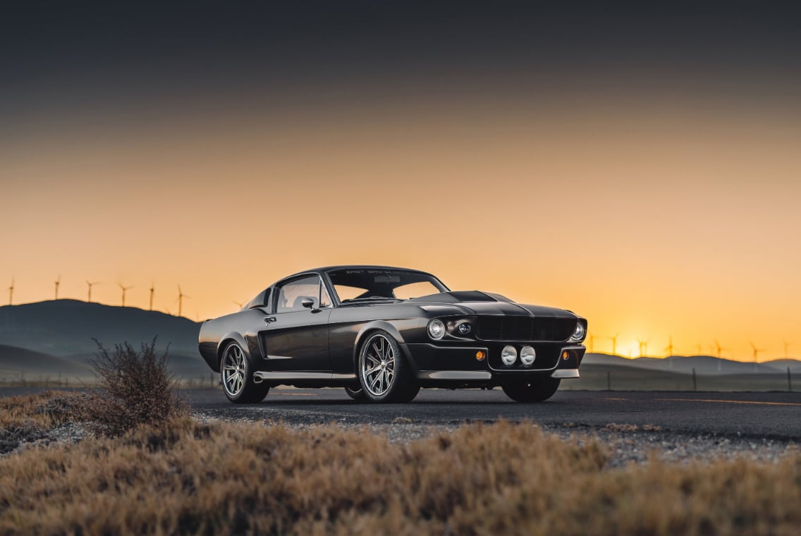 Ford Mustang Sunset Drive Mural