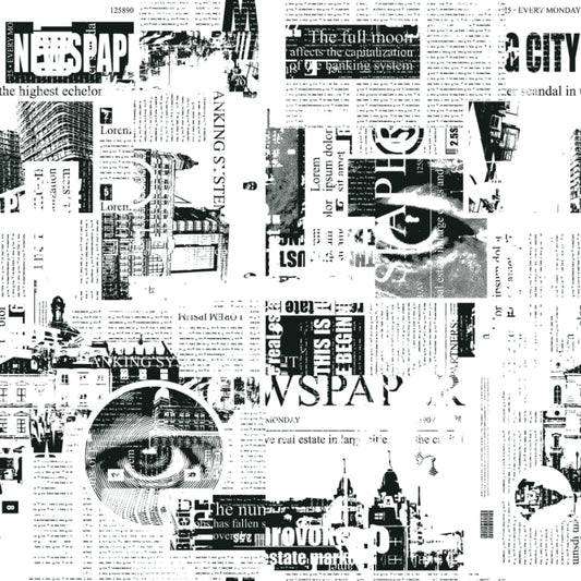 Urban Newsprint Wall Mural