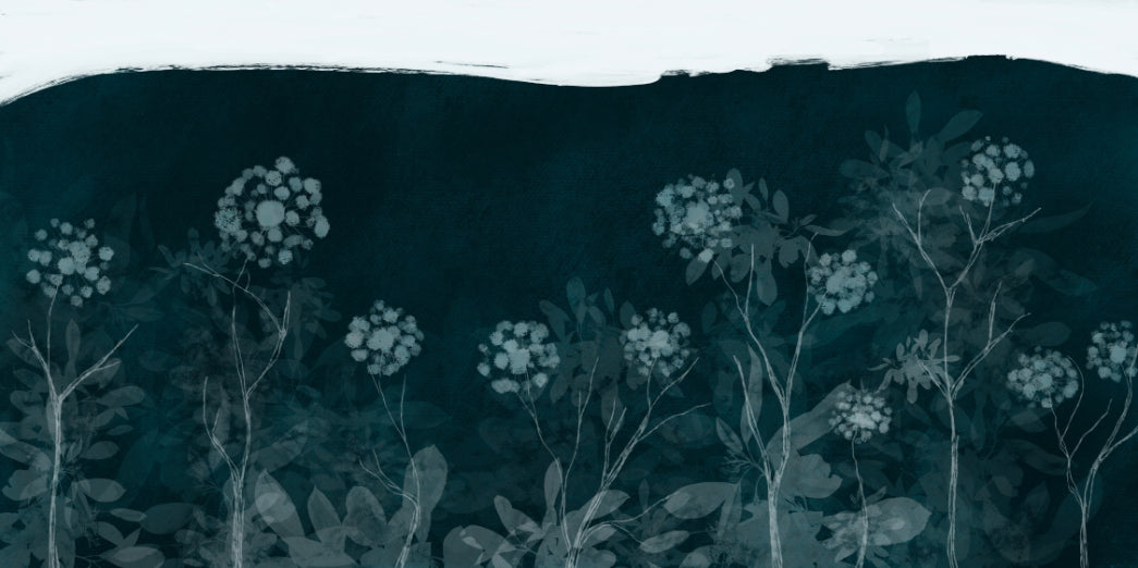 Midnight Botanical Wall Mural