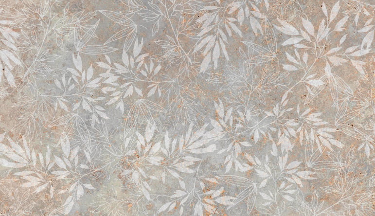 Vintage Floral Artwork Wallpaper Mural