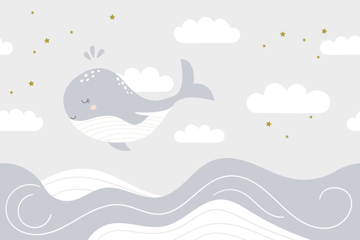 Whale Dreams Wall Mural in your room