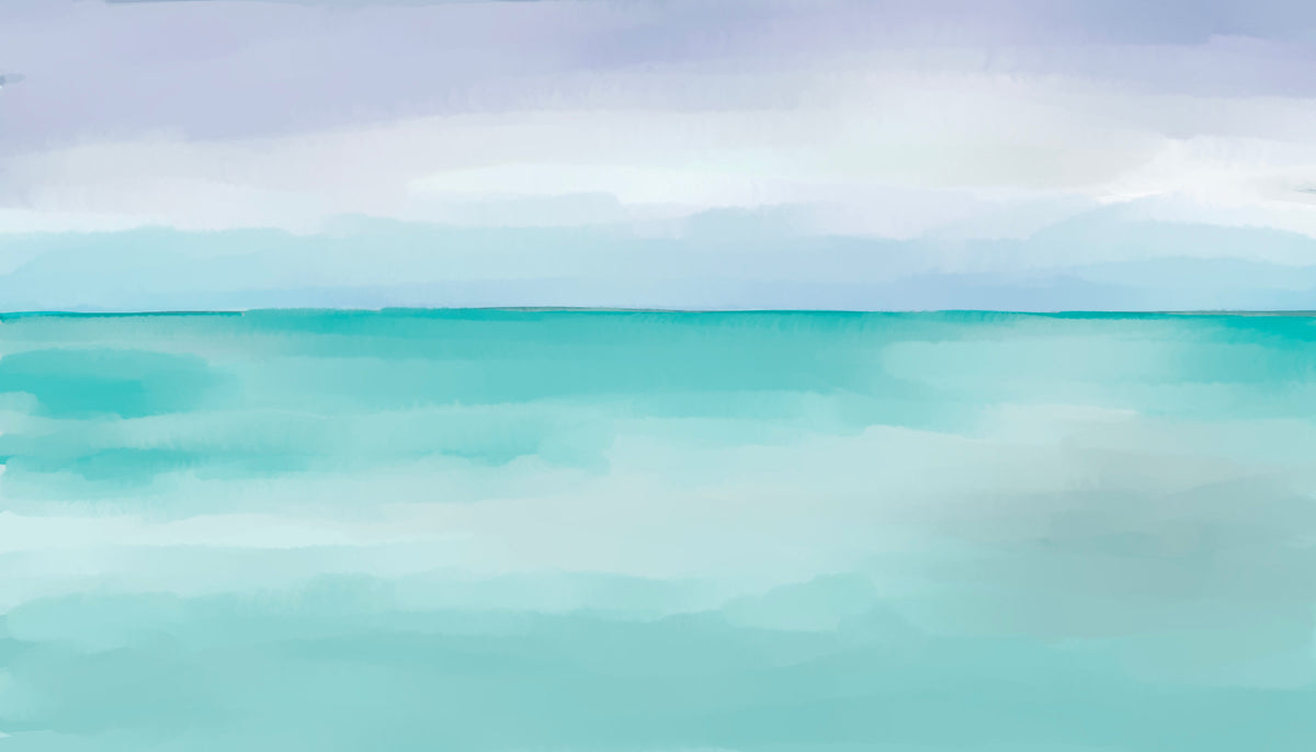 Turquoise Ocean Wall Mural in your room