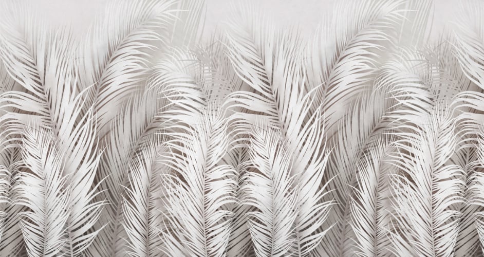 Seraphic Feather Array Wall Mural