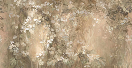 Mystic Branches Light Brown Wall Mural