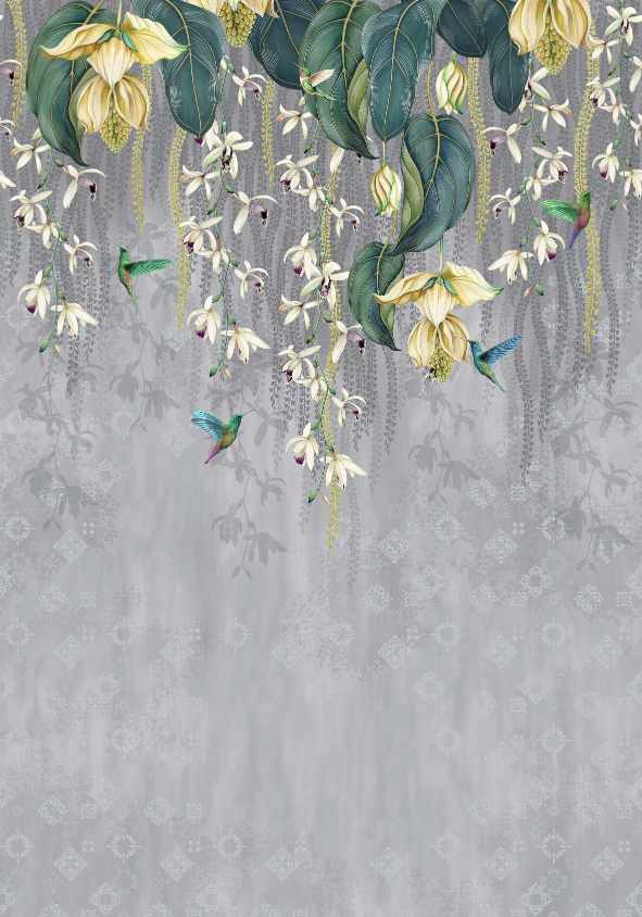 Lush Orchid Drizzle Wallpaper Murals in your room