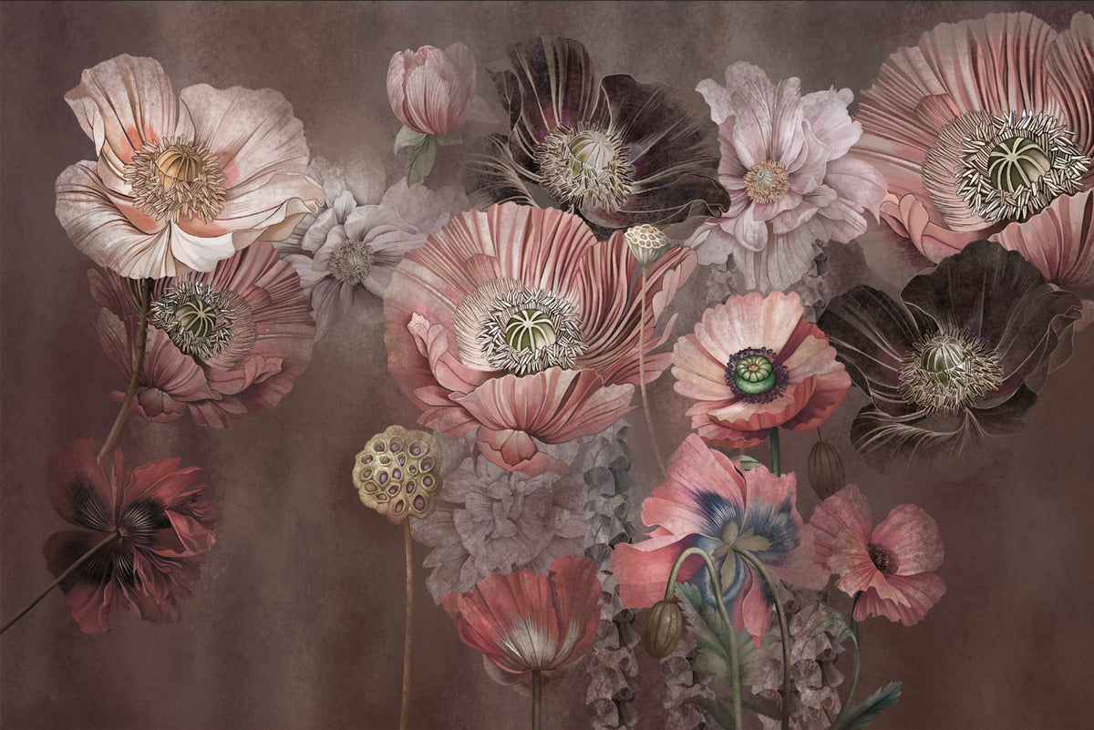 Majestic Petal Impressions Wall Mural in your room