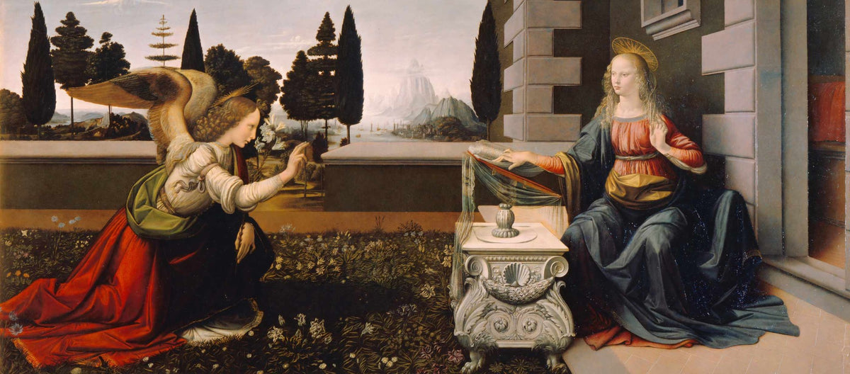 Leonardo's Divine Annunciation Mural in your room
