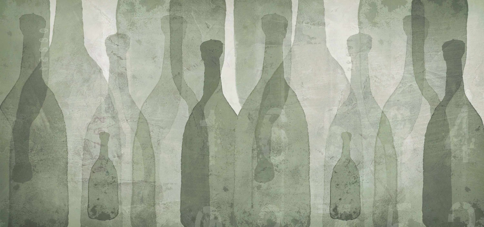 Fresh Tint Watercolor Bottle Wallpaper Mural in your room — zoomed