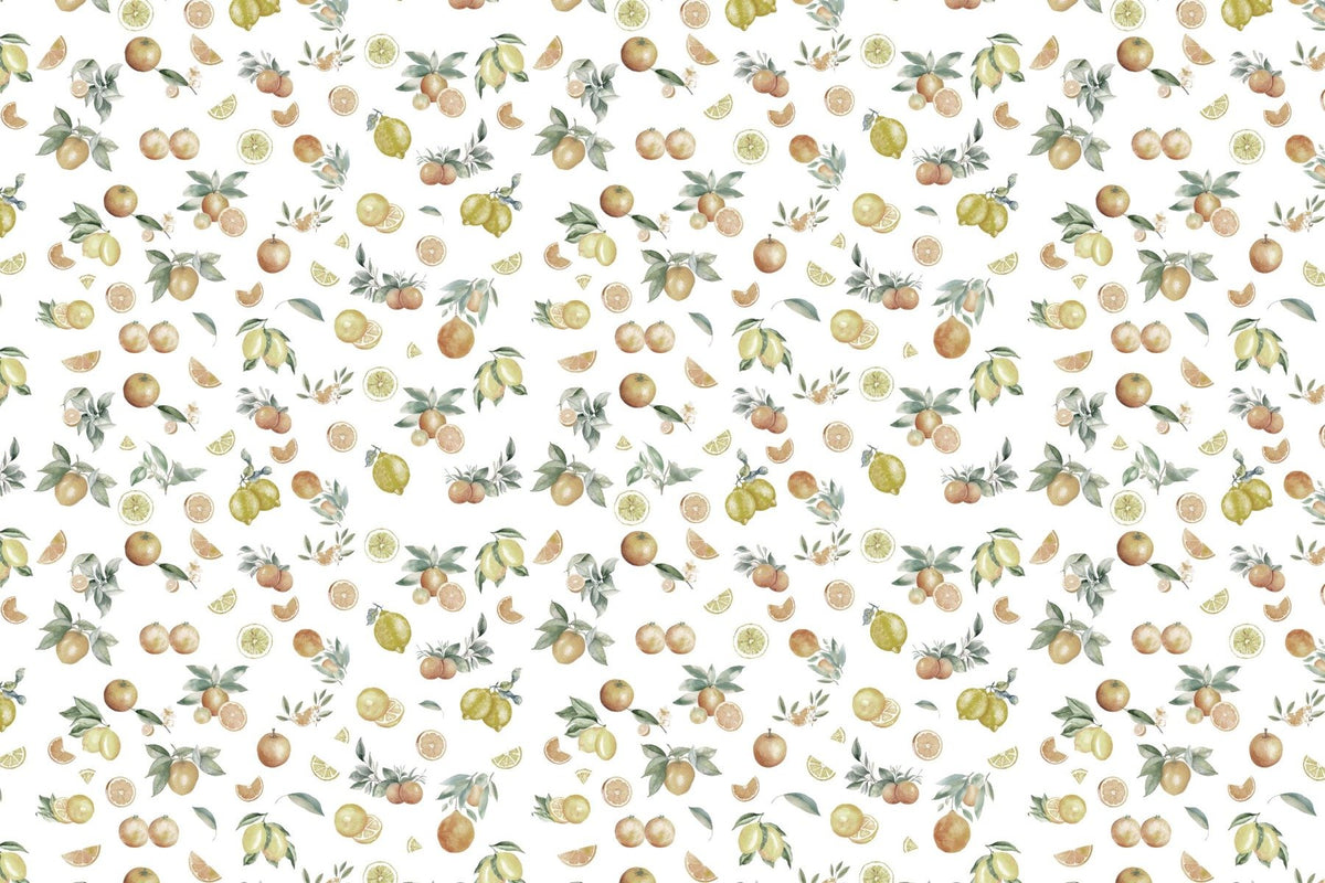 Summer Citrus Medley Wallpaper Mural