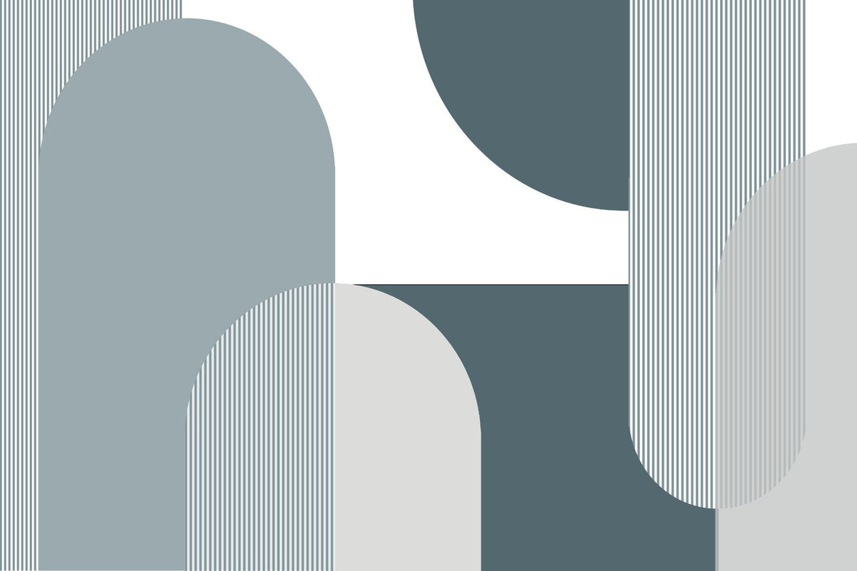 Abstract Arctic Mosaic Artwork Mural in your room