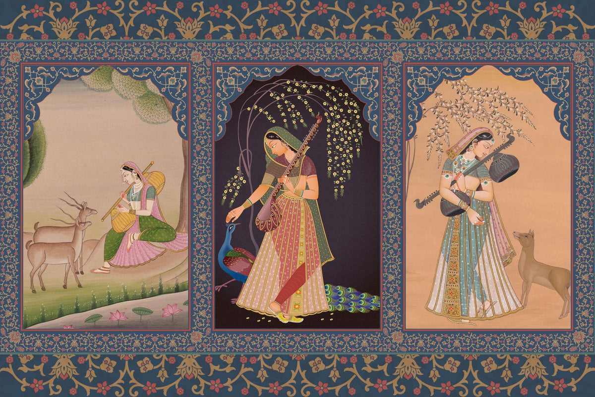 Historic Indian Princess Wall Mural in your room — zoomed