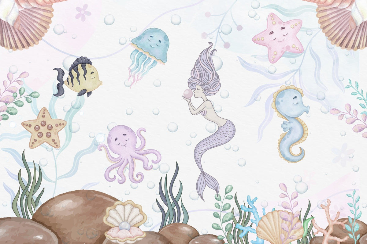 Aquatic Playland Wall Mural in your room