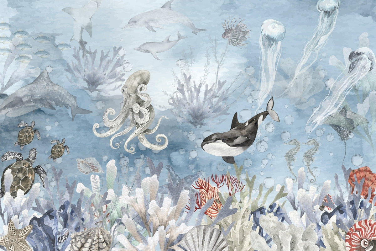Deep Sea Symphony Wall Mural in your room