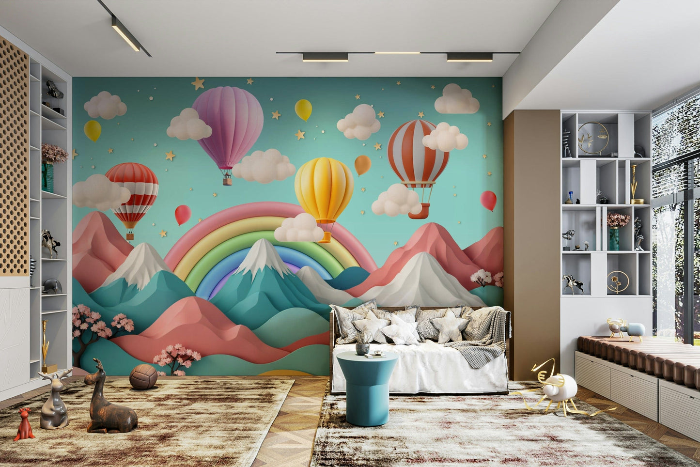 The image is suitable for a child's room or a nursery.

