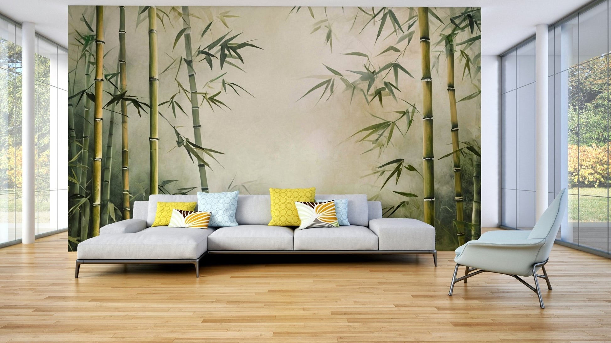 The design gives a feeling of quiet, natural beauty.

