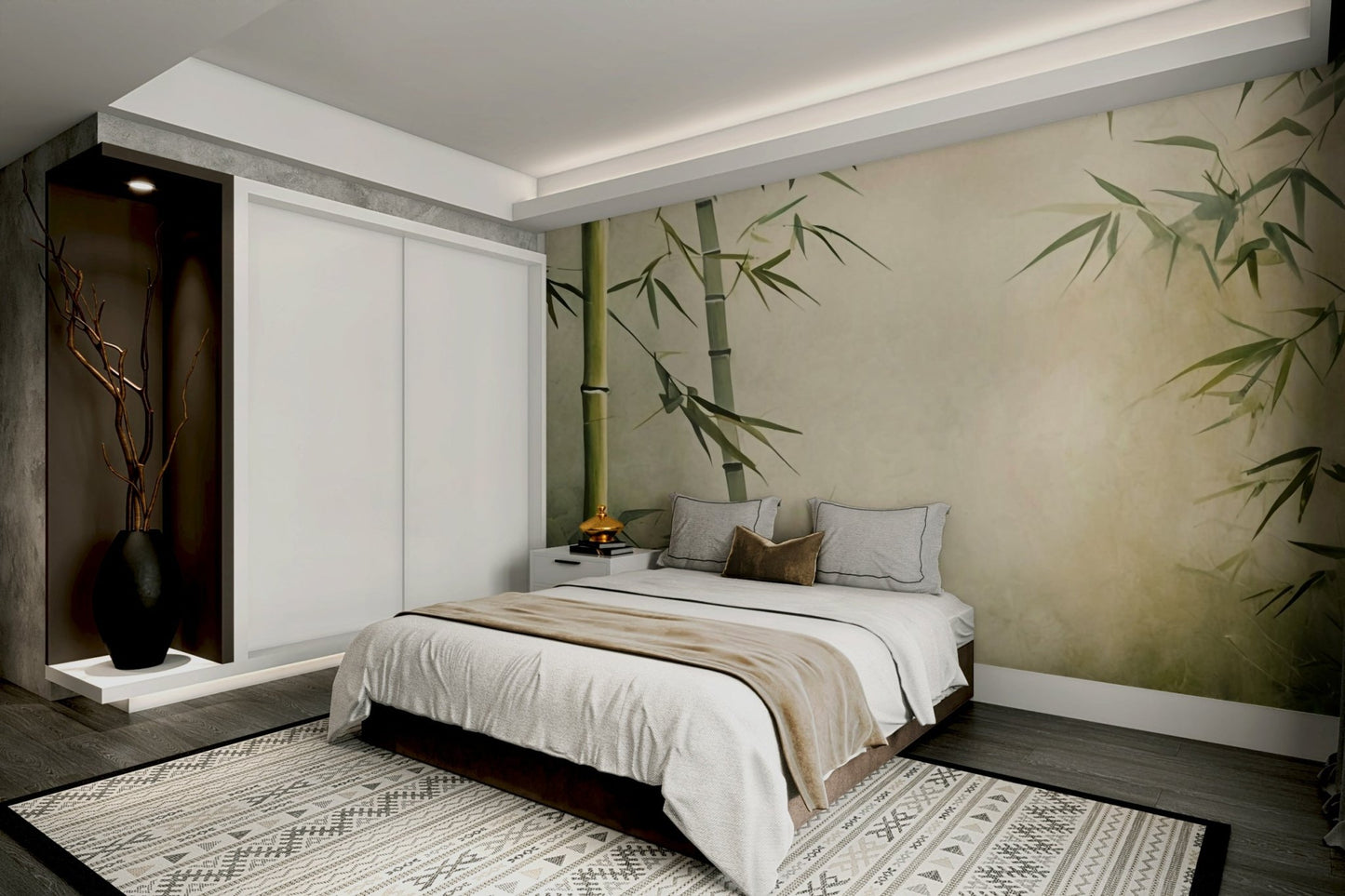The feeling is one of fresh elegance.

