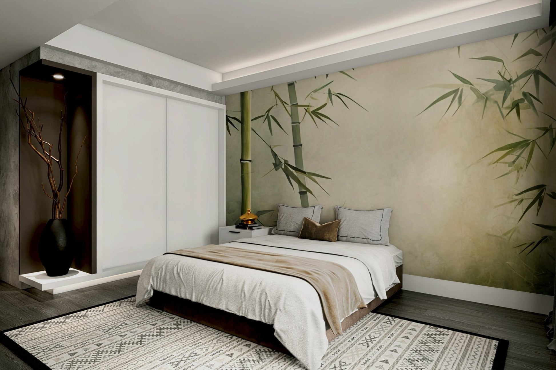 The feeling is one of fresh elegance.

