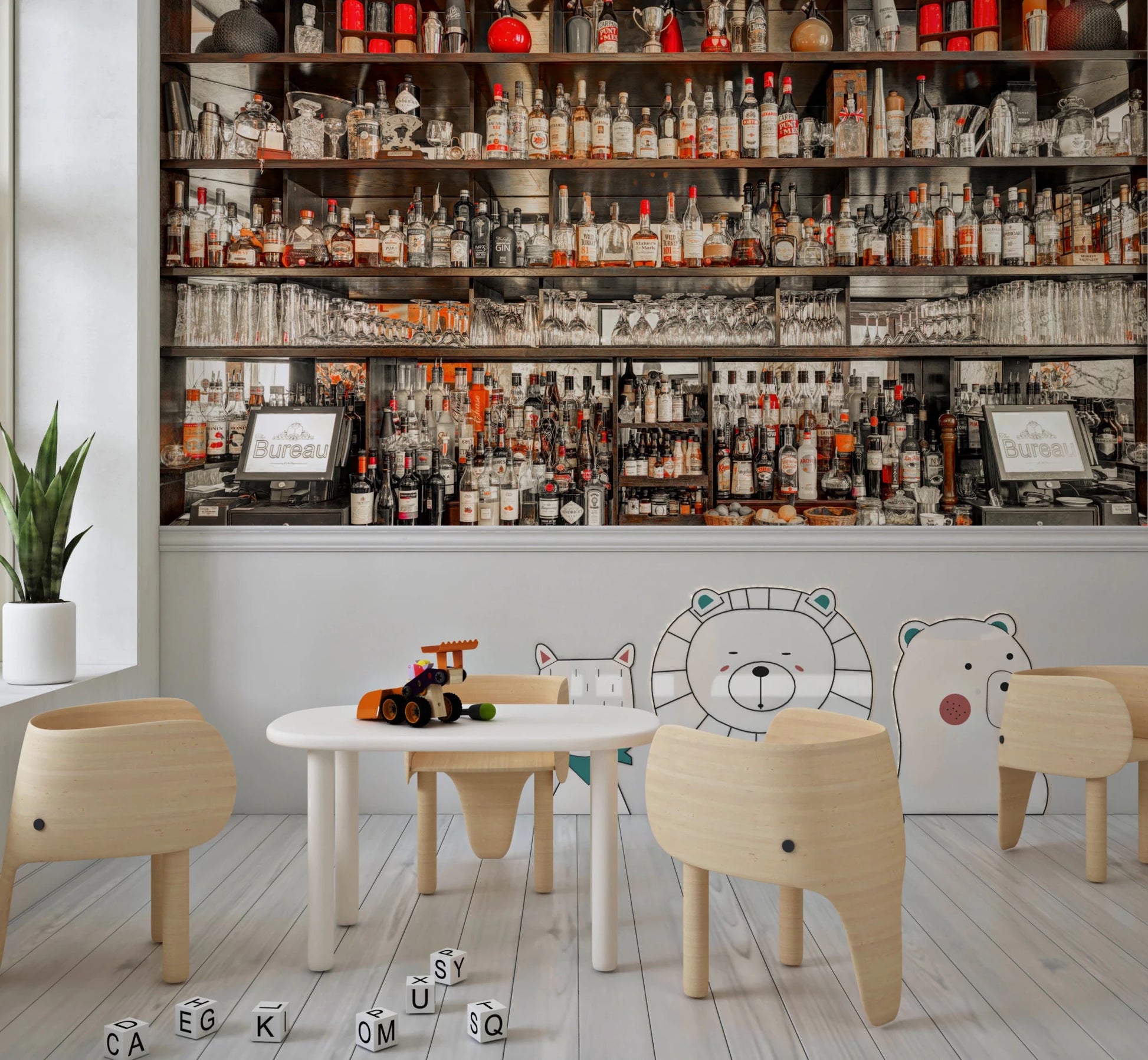 Bar Brilliance Wall Mural